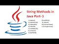 Session - 17 String Methods in Java Replacing characters in String toLowerCase toUpperCase