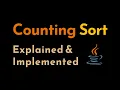 Counting Sort Explained and Implemented with Examples in Java Sorting Algorithms Geekific