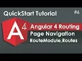 Angular 4 Tutorial Routing and Navigation Example