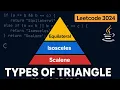 Leetcode 3024 Types of Triangle Java Today s Contest