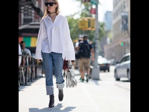 Download MP3 Perfect Casual Chic White Shirt and Jeans Combination