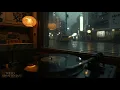 Tokyo Kissaten Jazz | Rain on Window + Vinyl Crackle | Cozy Piano Trio