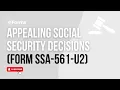 How to Appeal Social Security Benefits Form SSA-561-U2