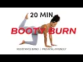 20 MIN Glute Workout Resistance Band Booty Burn Prenatal Friendly