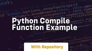 python compile function example