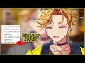 Wilson reads out every nickname he has on the vtuber wiki