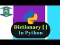 Dictionary In Python Python Tutorial Hindi