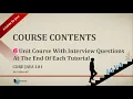 Core Java 101 - Course Contents