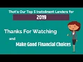 Best Installment Loan Websites Online - 2020