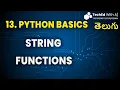 String functions in Python Simplified In Telugu TechEd With Aj