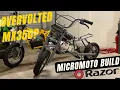 Razor MX350 Micromoto Build Power Upgrade Overvolting the Stock Motor 36V for more Speed