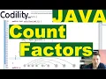 Codility CountFactors Java solution