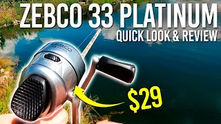 Zebco 33 Platinum vs Zebco 33 Spincasters Quick Look Review Comparison Spincast Reels