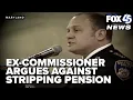 Former police commissioner argues against stripping pension for convicted school employee