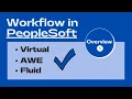Workflow in PeopleSoft Intro Virtual Approver AWE Fluid Approvals Siva Koya