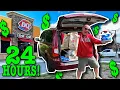 Eating at Dairy Queen for 24 HOURS Stealth Camping
