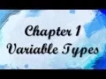 Chapter 1 - Variable Types