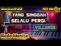 Download Lagu Yollanda - Yang Singgah Selalu Pergi || Karaoke || Nada Wanita || Pasta Music || KPM