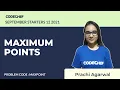 MAXPOINT MAXIMUM POINTS September Starters 12 Problem Solution CodeChef