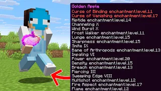 Minecraft, But Walking Enchants Items...