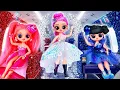K-Pop Demon Hunters: Diamond, Ruby \u0026 Sapphire Huntrix on the Airplane! 10 L.O.L. Doll Crafts