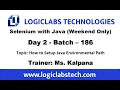 Selenium with Java Day 2 Topic - How to Setup Environmental Path Batch 186