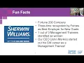 Sherwin-Williams Information Session - Monday November 8 2021