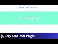 17 jQuery Plugin Tutorial Create a Simple Countdown Timer with SyoTimer Learn with Gsarwar