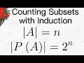 Proof Number of Subsets using Induction Set Theory