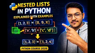 Nested list in python Python full course in 2026