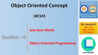 Java Object Oriented Concepts - Session-4 Java Buzzwords Object Orientation