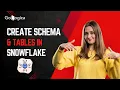 How to create schema and tables in Snowflake GoLogica