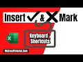 How to Insert Tick Mark and Cross Mark Using Keyboard Shortcut in Excel