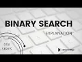 Binary Search Detailed Explanation Tamil C Python Java