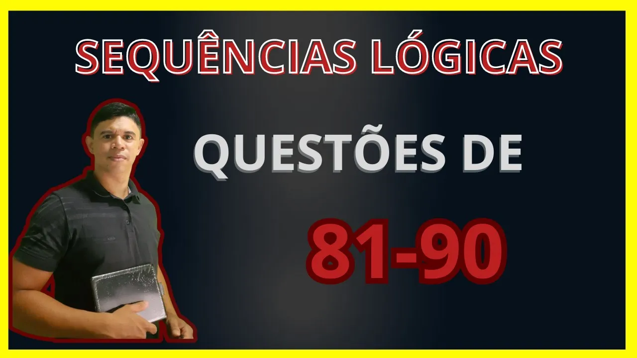 👨‍🏫 Sequências Lógicas ♟️Raciocínio Lógico para Concursos 👉 Resolução passo a passo! #concursos #rlm
