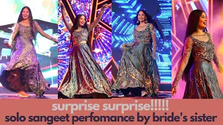 surprise solo sangeet performance by brides sister shrunetra shrunetra sangeet weddings