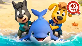 Equipo de Guardianes de la Playa 🏖️ Dibujos Animados 🔍Sheriff Labrador en Español