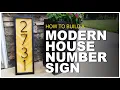 DIY Modern House Number Sign