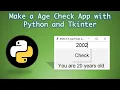 Python Project Make a Age Finder App with Tkinter
