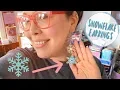 DIY Snowflake Earrings from Dollar Tree Wood Veneers Inspired by Frozen