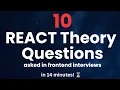 Top 10 React Interview Questions Theory Edition Crack Your Next Frontend Interview