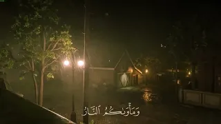 سورة العنكبوت بصوت عبد الرحمن مسعد مع صوت المطر 
