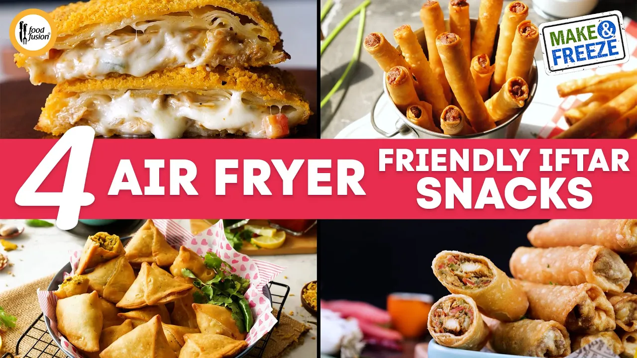 4 Air fryer Friendly Make and Freeze Iftar Snacks Recipes By Food Fusion (Iftar Ideas)