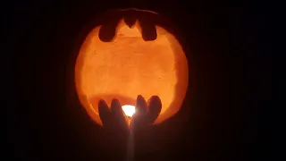 Pumpkins our Batman logo Pumpkin