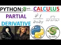 PYTHON HOW TO FIND PARTIAL DIFFERNTIATION DERIVATIES PYTHON CALCULUS NEWTON