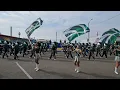 Dinuba High School and Colorguard at the 2025 Selma Band Review Parade