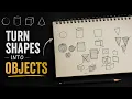 Drawing Fundamentals See Shapes Draw Forms Build Objects