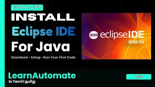 How to Install Eclipse IDE for Java in Tamil 2026