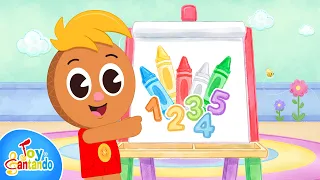 Cinco Colores 🎨 | Aprende Los Colores y Los Números con Pin Pon | Toy Cantando