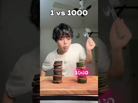 Oreo 1 vs 1000 Smash #cooking #food